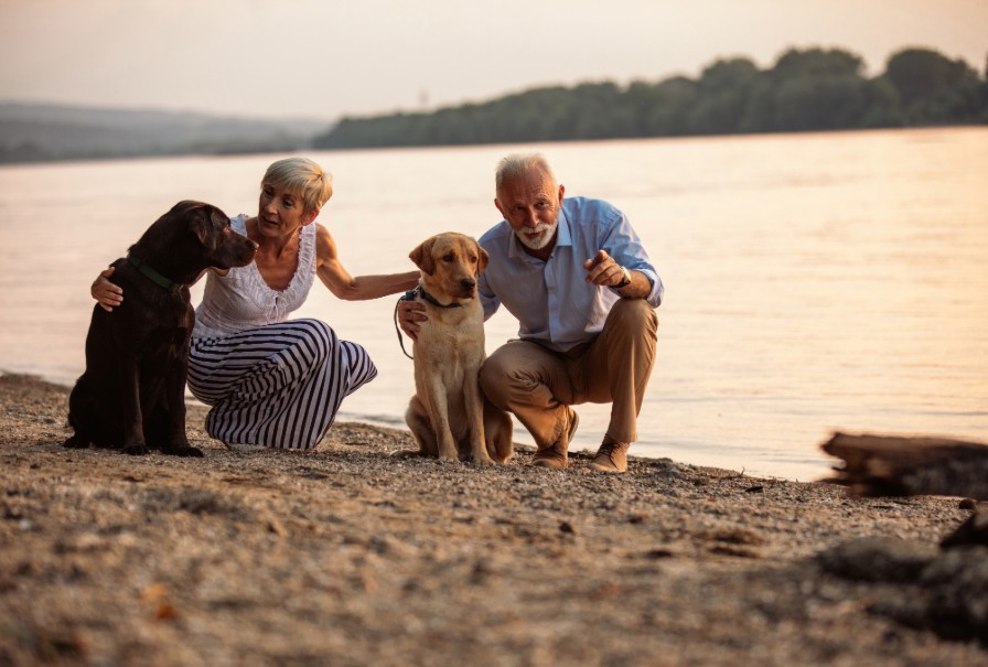 retirement planning in ocean county new jersey to spend time with spouse and pets at the Barnegat Bay