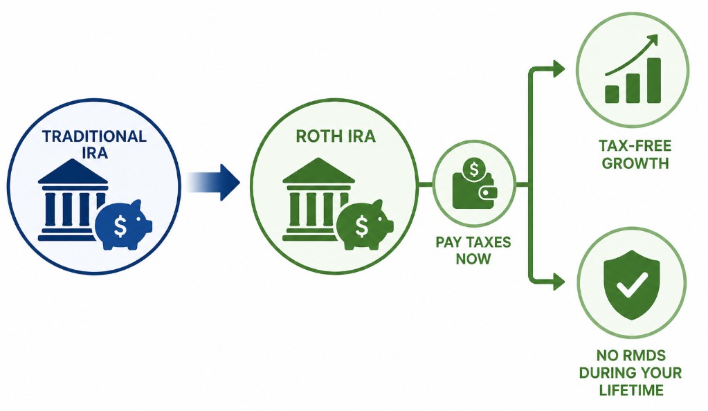 pay taxes now to avoid potentially higher taxes later